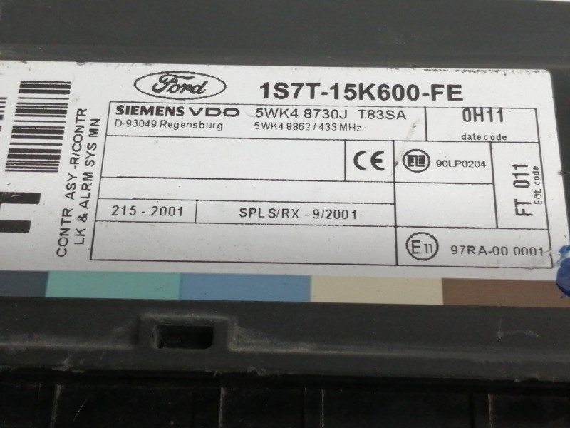Recambio de centralita check control para ford focus berlina (cak) ghia referencia OEM IAM 1S7T15K600FE  