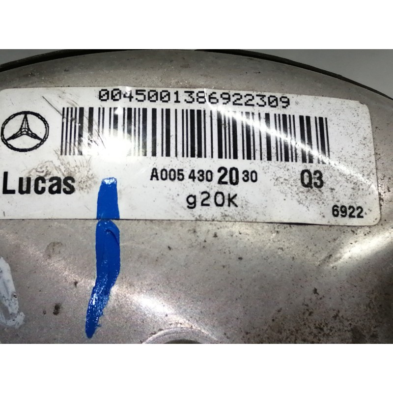 Recambio de servofreno para mercedes-benz clase a (w168) 140 (168.031) referencia OEM IAM A0054302030  
