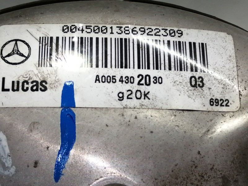 Recambio de servofreno para mercedes-benz clase a (w168) 140 (168.031) referencia OEM IAM A0054302030  