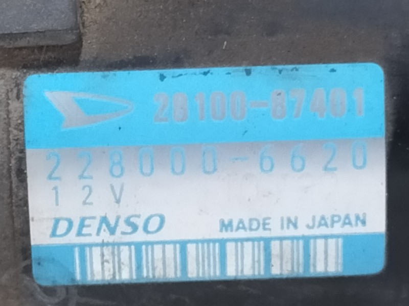 Recambio de motor arranque para daihatsu terios (j100) cx referencia OEM IAM 2810087401  