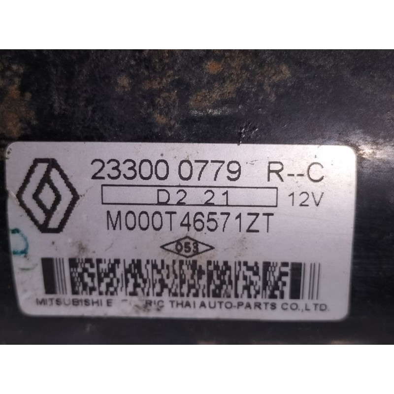 Recambio de motor arranque para dacia sandero stepway referencia OEM IAM 233000779R  