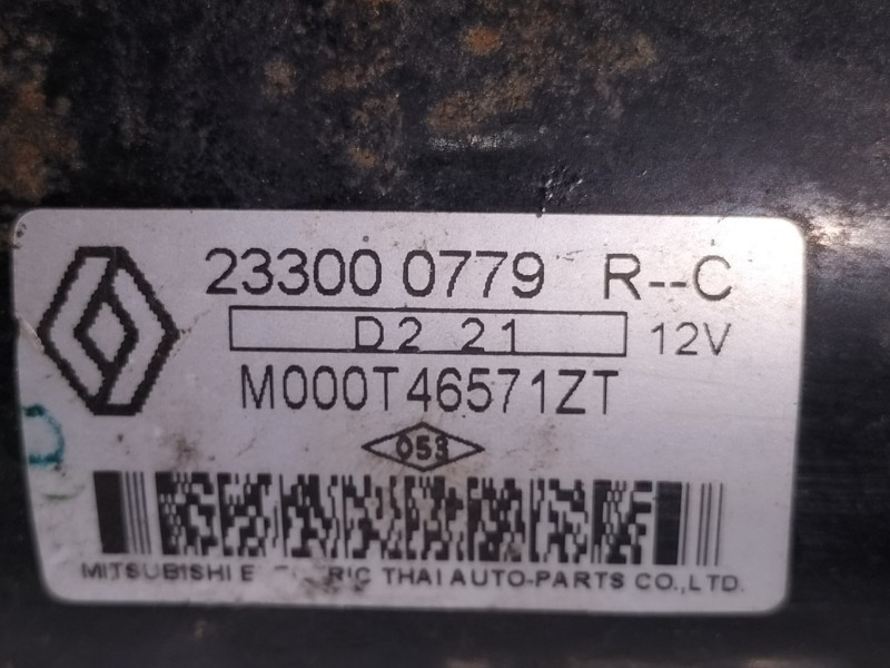 Recambio de motor arranque para dacia sandero stepway referencia OEM IAM 233000779R  