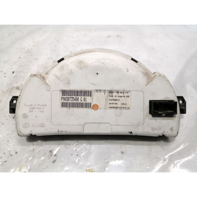 Recambio de cuadro instrumentos para citroën c3 1.1 vivace referencia OEM IAM P9650735480 216672523 6104LW