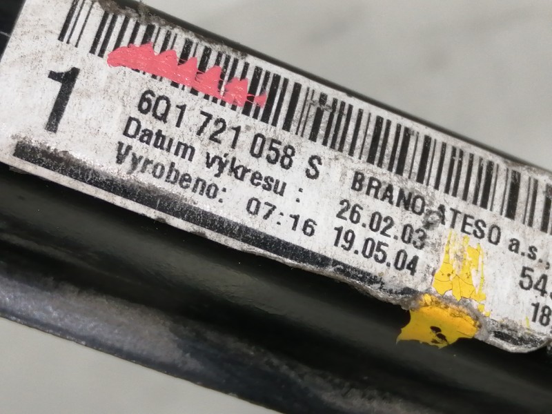 Recambio de pedal freno para skoda fabia (6y2/6y3) comfort referencia OEM IAM 6Q1721503C  