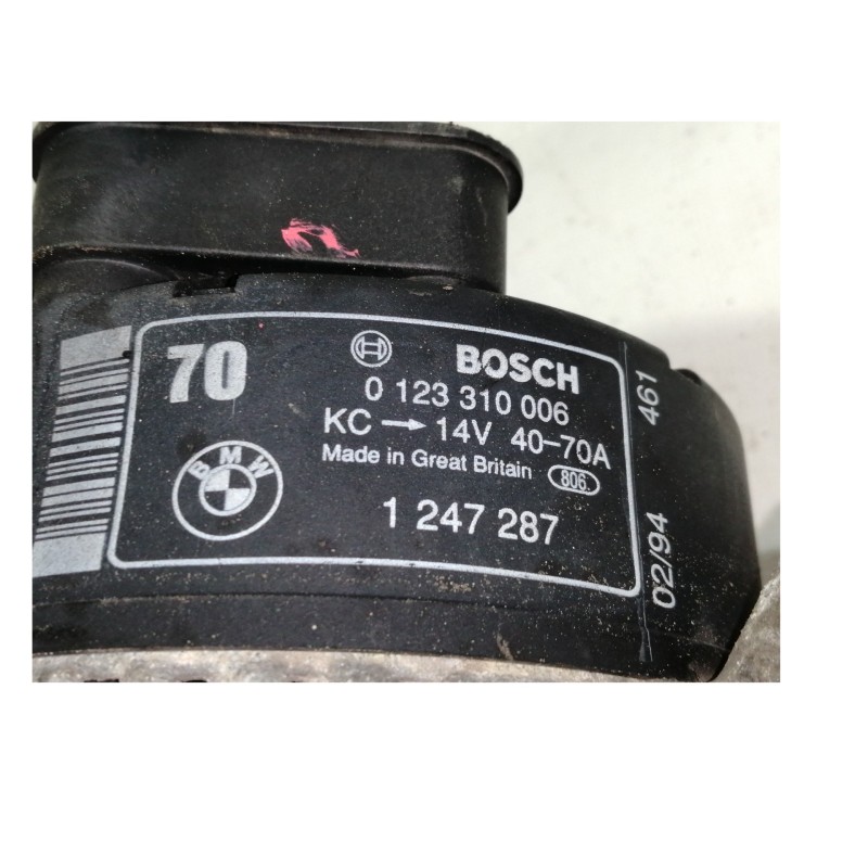 Recambio de alternador para bmw serie 3 compacto (e36) 316i se referencia OEM IAM 0123310006  
