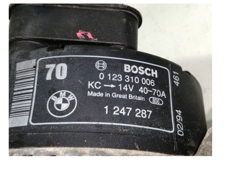 Recambio de alternador para bmw serie 3 compacto (e36) 316i se referencia OEM IAM 0123310006  