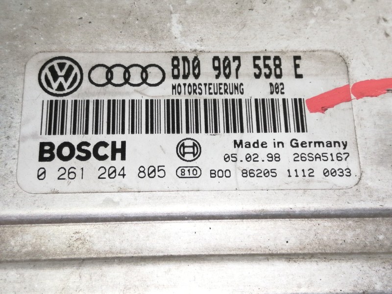 Recambio de centralita motor uce para audi a4 avant (b5) referencia OEM IAM 8D0907558E  
