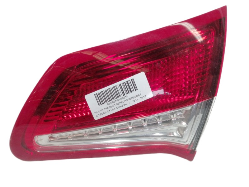 Recambio de piloto trasero derecho interior para citroën c4 lim. collection referencia OEM IAM 9672155480  