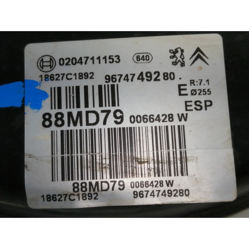 Recambio de servofreno para citroën c4 lim. collection referencia OEM IAM 9674749280 0204711153 18627C1892