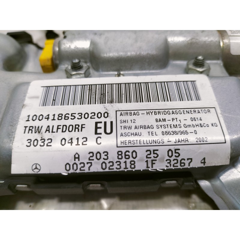 Recambio de airbag lateral izquierdo para mercedes-benz clase c (w203) berlina 220 cdi (203.006) referencia OEM IAM A2038602505 