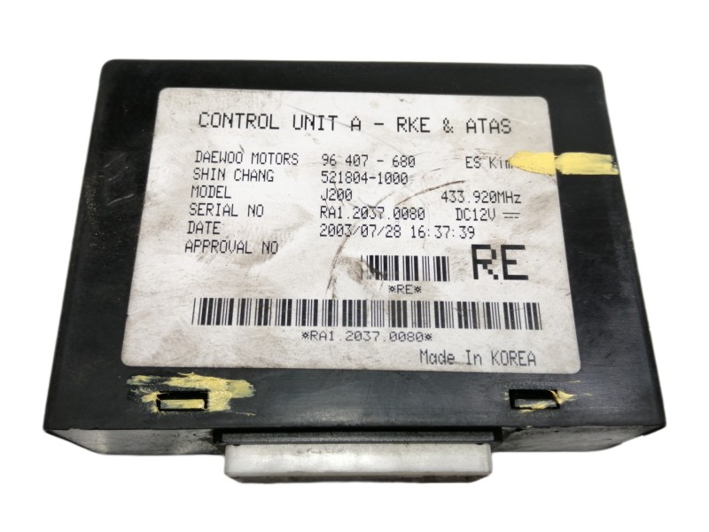 Recambio de centralita check control para daewoo nubira berlina 1.6 cat referencia OEM IAM 96407680 5218041000 