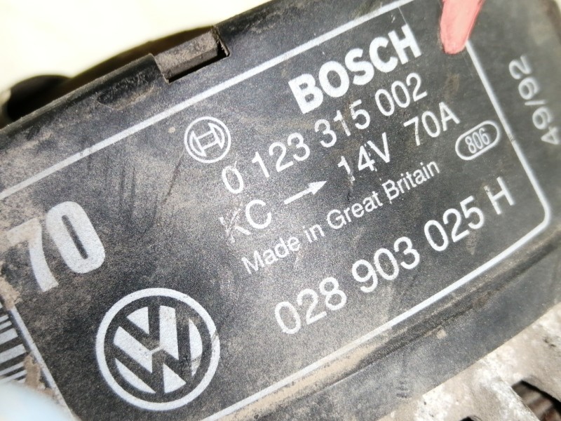 Recambio de alternador para volkswagen golf iii berlina (1h1) 1.6 referencia OEM IAM 0123310020  