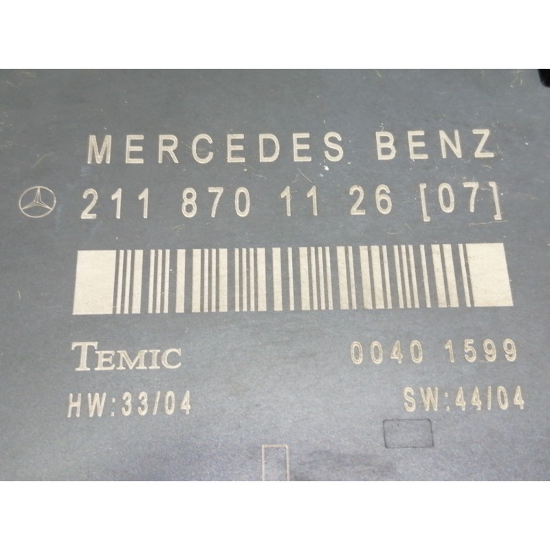 Recambio de centralita cierre para mercedes-benz clase e (w211) berlina e 320 cdi (211.022) referencia OEM IAM 211870112607 2118