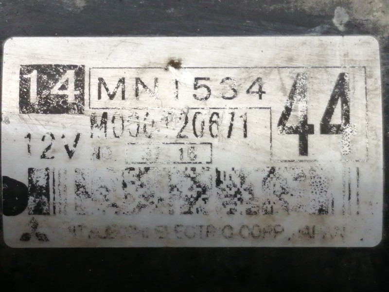 Recambio de motor arranque para mitsubishi outlander (cu0w) 2.0 4wd referencia OEM IAM M000T20671 MN153444 