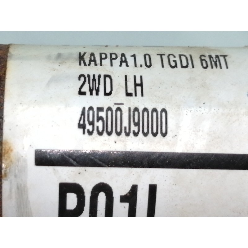 Recambio de transmision delantera izquierda para hyundai kona sle 2wd referencia OEM IAM 49500J9000  