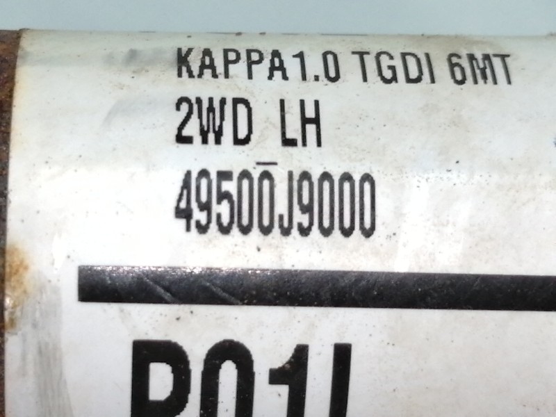 Recambio de transmision delantera izquierda para hyundai kona sle 2wd referencia OEM IAM 49500J9000  