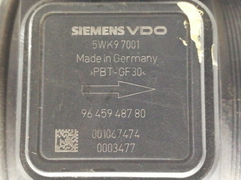 Recambio de caudalimetro para peugeot 308 premium referencia OEM IAM 9645948780 5WK97001 001067474 0003477 