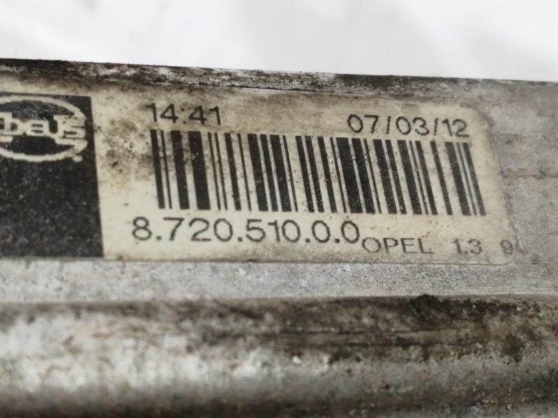 Recambio de intercooler para opel corsa d expression referencia OEM IAM 872051000  