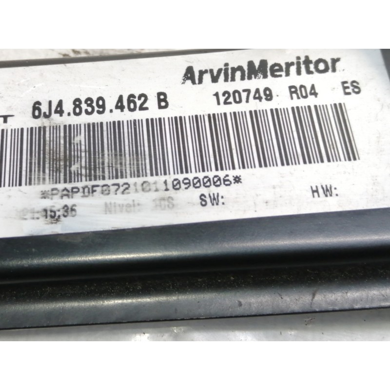 Recambio de elevalunas trasero derecho para seat ibiza (6j5) emoción referencia OEM IAM 6J4839462B  MANUAL
