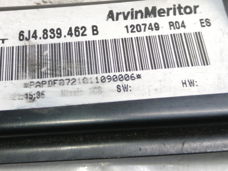 Recambio de elevalunas trasero derecho para seat ibiza (6j5) emoción referencia OEM IAM 6J4839462B  MANUAL