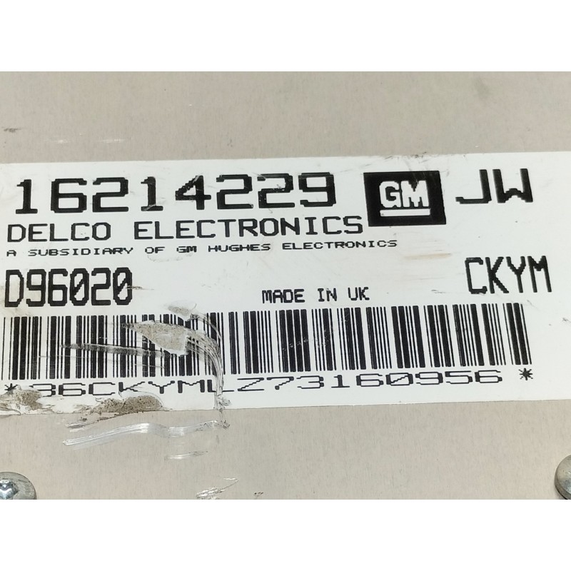 Recambio de centralita motor uce para opel astra f berlina cdx referencia OEM IAM 16214229  