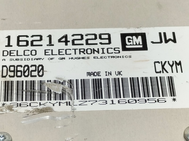 Recambio de centralita motor uce para opel astra f berlina cdx referencia OEM IAM 16214229  