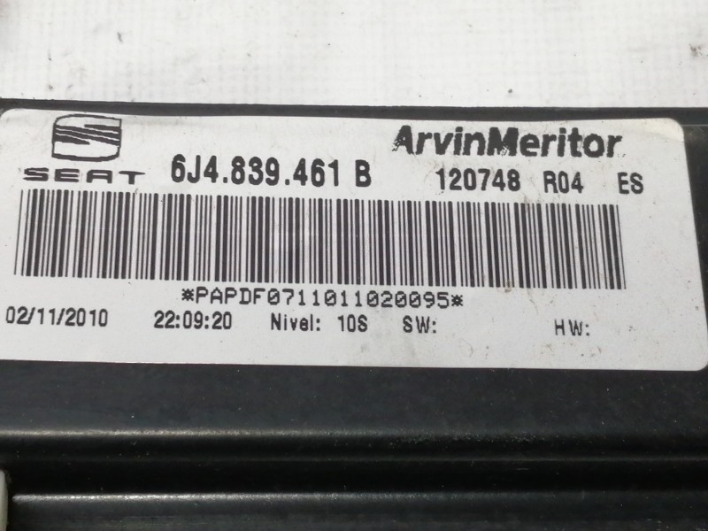 Recambio de elevalunas trasero izquierdo para seat ibiza (6j5) emoción referencia OEM IAM 6J4839461B  