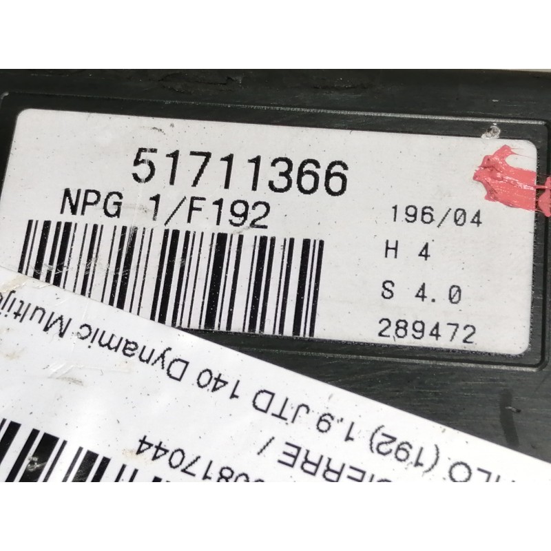 Recambio de centralita cierre para fiat stilo (192) 1.9 jtd 140 dynamic multijet referencia OEM IAM 51711366  