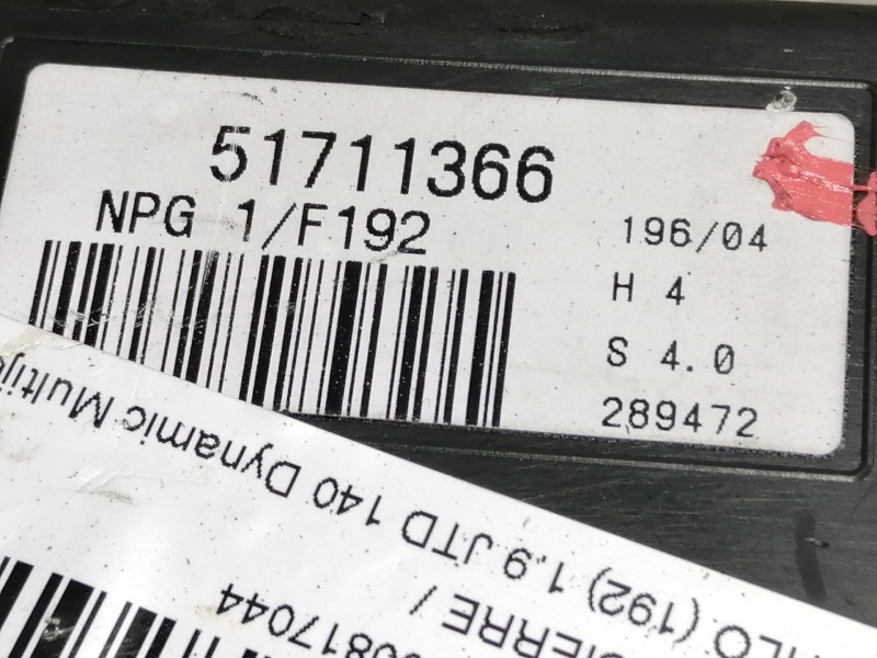 Recambio de centralita cierre para fiat stilo (192) 1.9 jtd 140 dynamic multijet referencia OEM IAM 51711366  