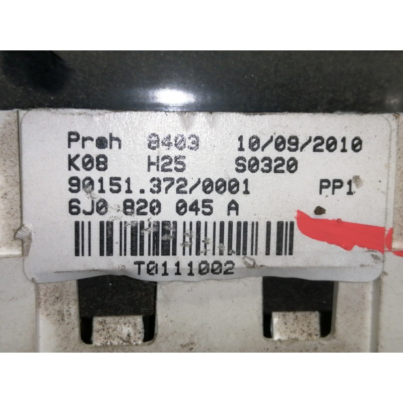 Recambio de mando calefaccion / aire acondicionado para seat ibiza (6j5) emoción referencia OEM IAM 6J0820045A  