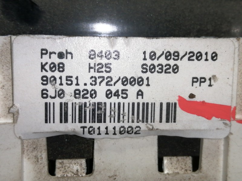 Recambio de mando calefaccion / aire acondicionado para seat ibiza (6j5) emoción referencia OEM IAM 6J0820045A  