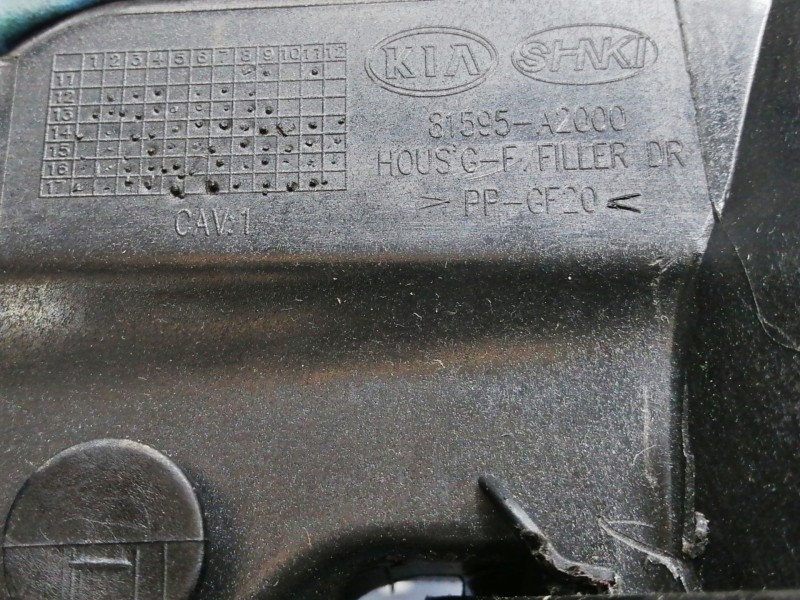 Recambio de tapa exterior combustible para kia ceed drive referencia OEM IAM 81595A2000  