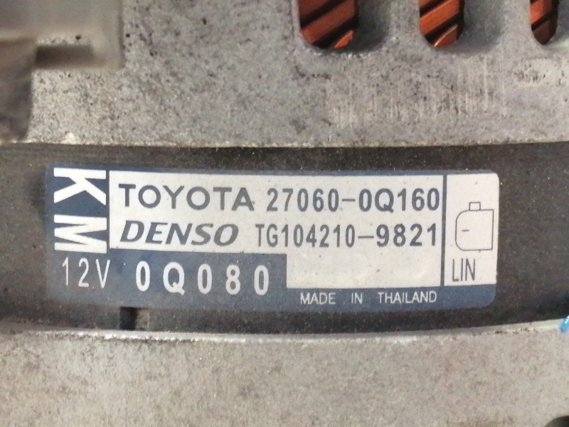 Recambio de alternador para citroën c1 airscape shine referencia OEM IAM 270600Q160 TG1042109821 