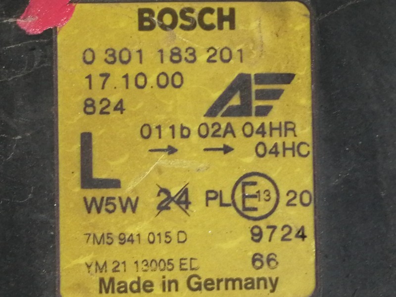 Recambio de faro izquierdo para ford galaxy (vy) ghia referencia OEM IAM 0301183201 7M5941015D YM2113005ED 1305235611 1305235532
