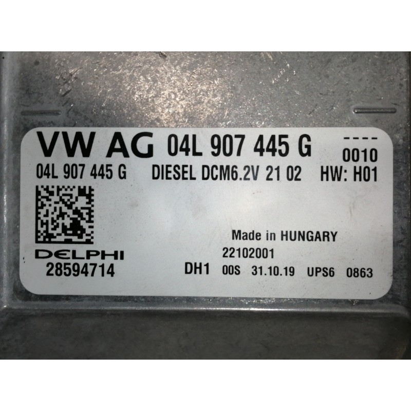 Recambio de centralita motor uce para volkswagen golf vii lim. (bq1) advance referencia OEM IAM 04L907445G 28594714 22102001 