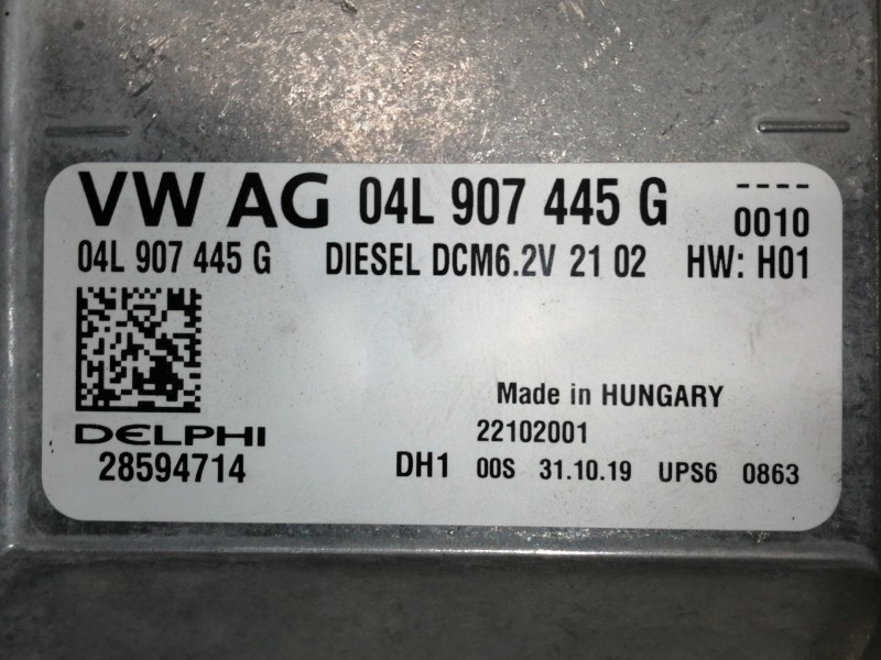 Recambio de centralita motor uce para volkswagen golf vii lim. (bq1) advance referencia OEM IAM 04L907445G 28594714 22102001 