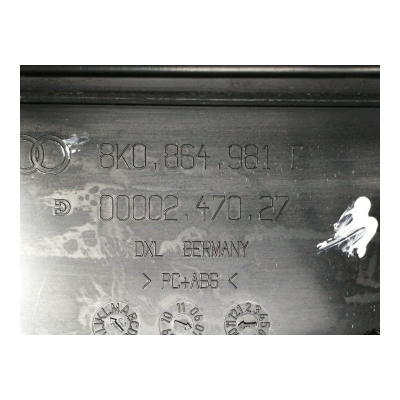 Recambio de apoyabrazos central para audi a5 coupe (8t) 1.8 16v tfsi referencia OEM IAM 8K0862533  