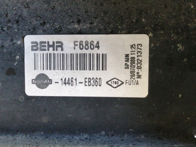 Recambio de intercooler para nissan pathfinder (r51) 2.5 dci le referencia OEM IAM F6864  