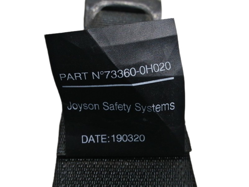 Recambio de cinturon seguridad trasero derecho para citroën c1 airscape shine referencia OEM IAM 733600H020  