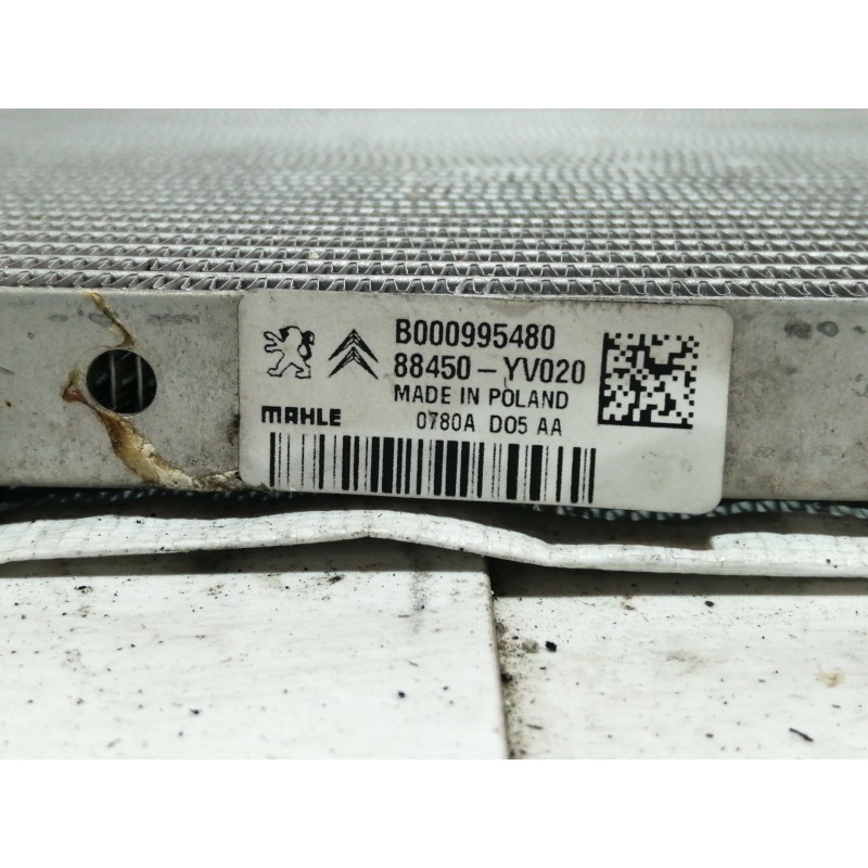 Recambio de condensador / radiador aire acondicionado para citroën c1 airscape shine referencia OEM IAM 88450YV020  