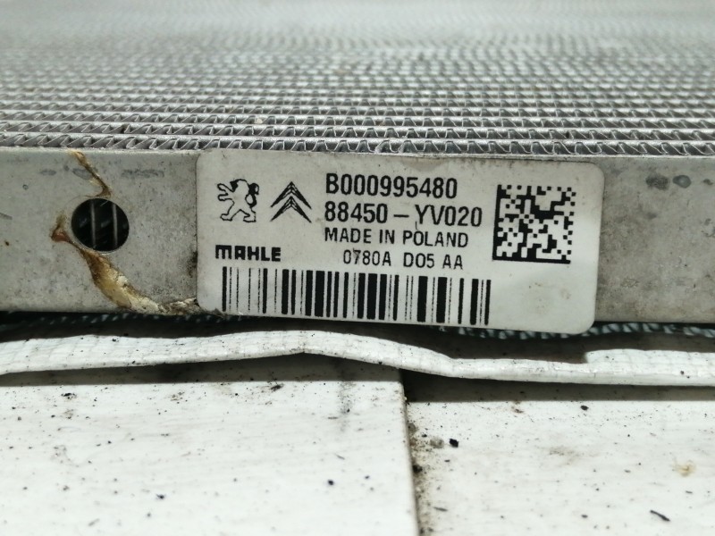 Recambio de condensador / radiador aire acondicionado para citroën c1 airscape shine referencia OEM IAM 88450YV020  