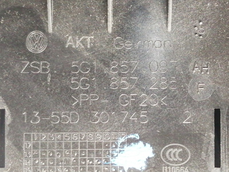 Recambio de guantera para volkswagen golf vii lim. (bq1) advance referencia OEM IAM 5G1857290 1355D301743 5G1857097AH 5G1857258F