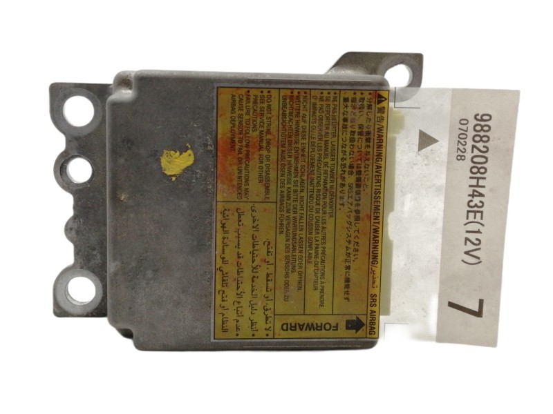 Recambio de centralita airbag para nissan x-trail (t30) comfort referencia OEM IAM 988208H43E  
