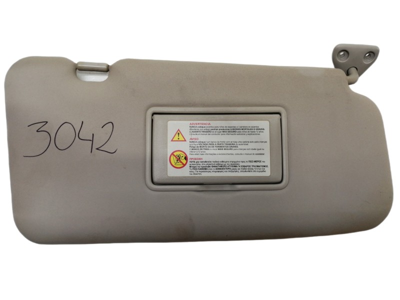 Recambio de parasol derecho para nissan x-trail (t30) comfort referencia OEM IAM   