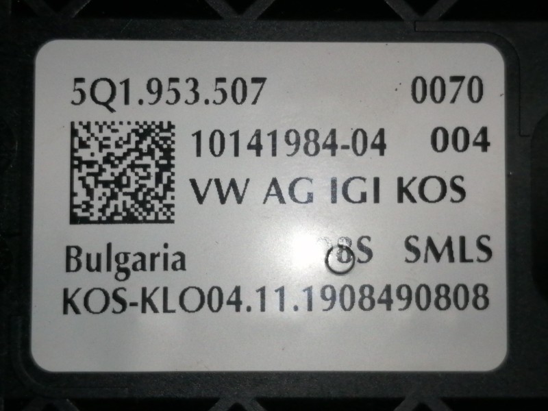 Recambio de mando multifuncion para volkswagen golf vii lim. (bq1) advance referencia OEM IAM 5Q1953507 5Q1953513AA 1014198404 