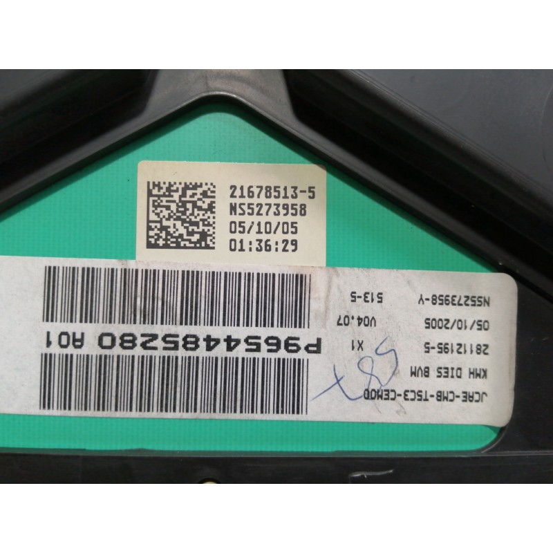 Recambio de cuadro instrumentos para peugeot 307 berlina (s2) xs referencia OEM IAM P9654485280  