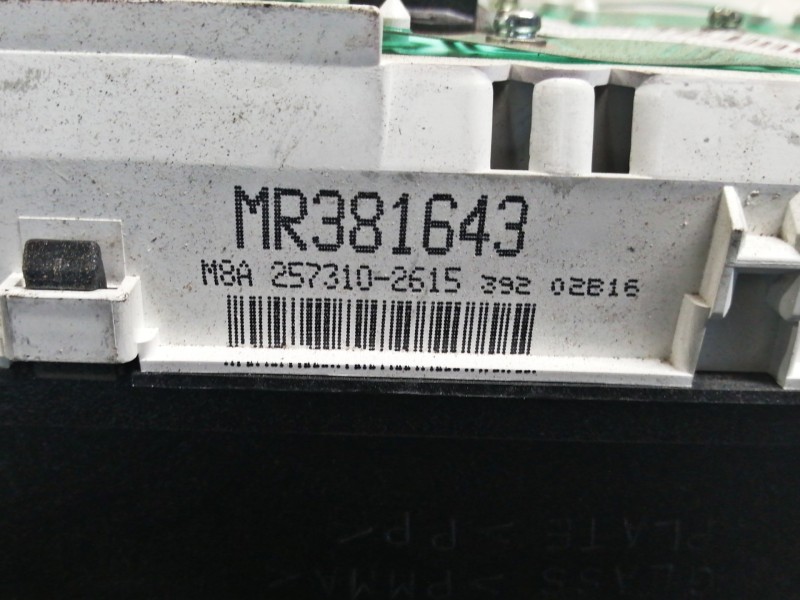 Recambio de cuadro instrumentos para mitsubishi montero pinin (h60/h70) 1800 gdi (3-ptas.) referencia OEM IAM MR381643  
