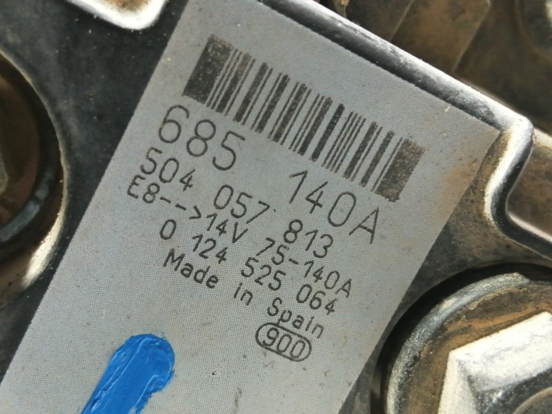 Recambio de alternador para iveco daily caja abierta / volquete referencia OEM IAM 504057813 0124525064 