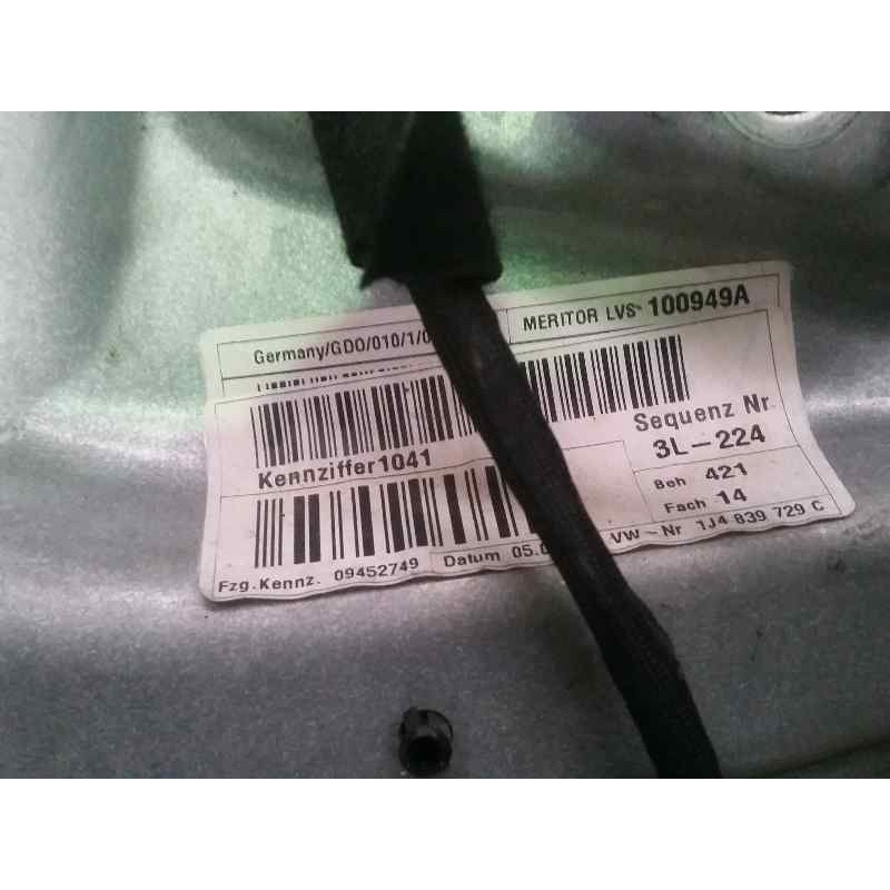 Recambio de elevalunas trasero izquierdo para volkswagen golf iv berlina (1j1) conceptline referencia OEM IAM 1J4959811A 1014292