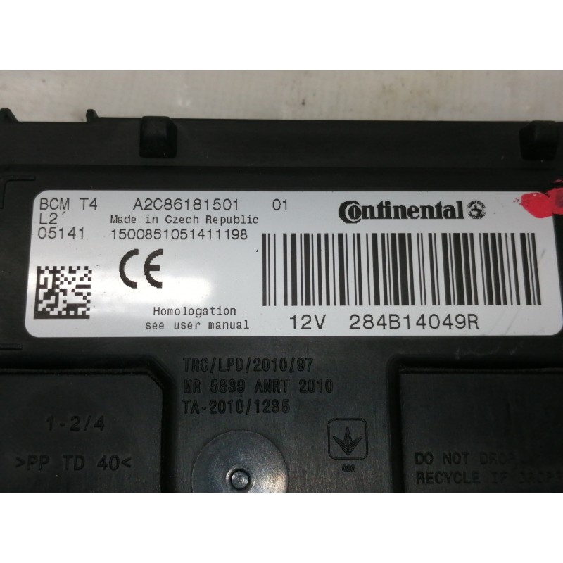 Recambio de modulo electronico para dacia duster ambiance 4x2 referencia OEM IAM A2C86181501  